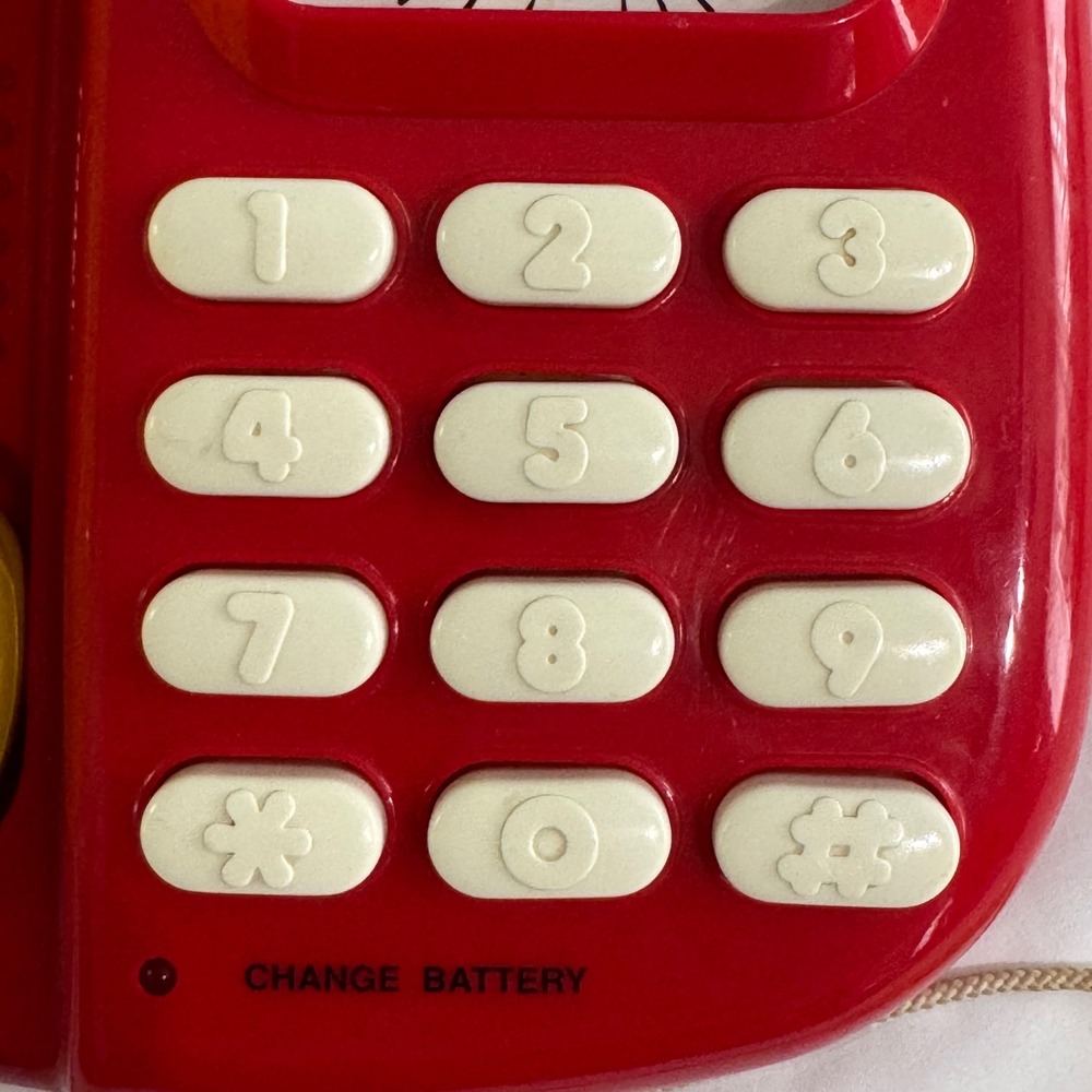 Vintage Mattel 1991 Disney Mickeys Call Back Phone Toy Telephone- Watch Video! - Picture 8 of 10